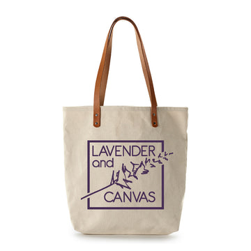 Lavender and Canvas Feed Bag