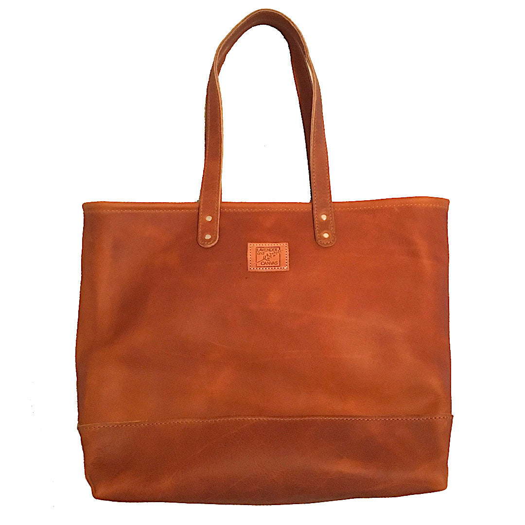 The New York City Bag in Black – Lavender and Canvas